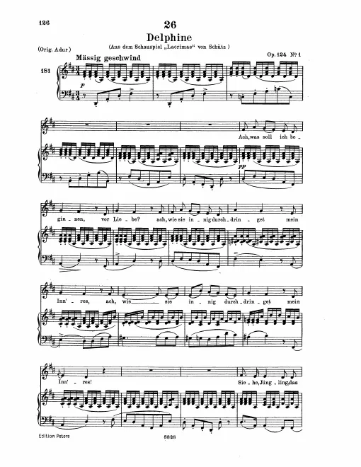 Complete Score (Low Voice, transposed to )