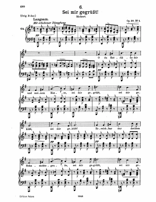 Complete Score (Medium voice, transposed to )