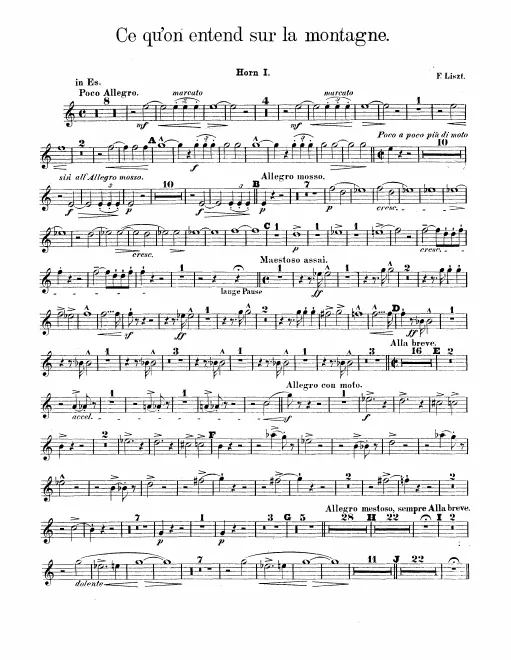 Horn 1, 2, 3, 4 (E)