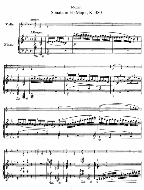 Complete Score and Violin Part