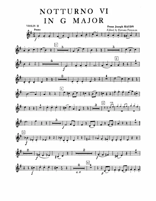 Violins II/(Clarinet 2 (C))