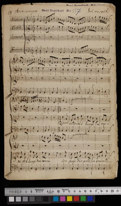 Aria: Ruscelletto ch'è lungi dal mare (Act I, scene 4)