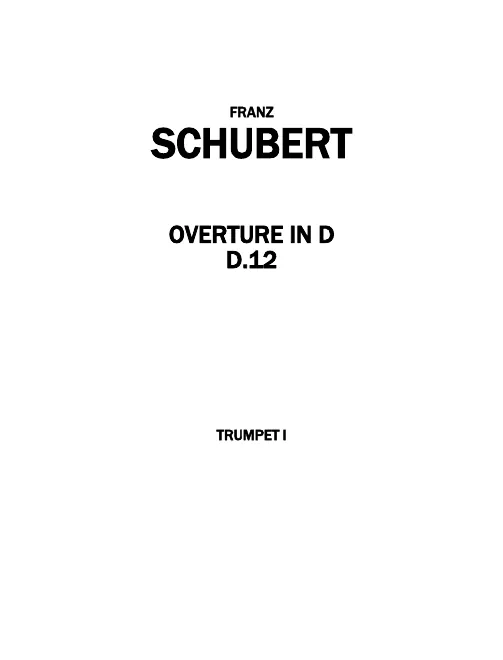 Trumpet 1, 2 (D)