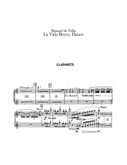 Clarinet 1/2, Bass Clarinet