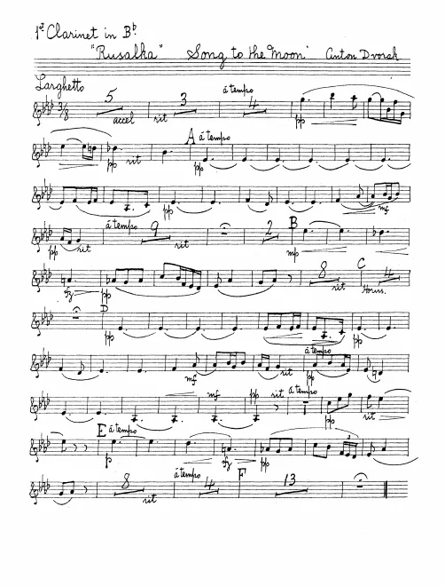 Clarinet 1, 2, Bass Clarinet (B)
