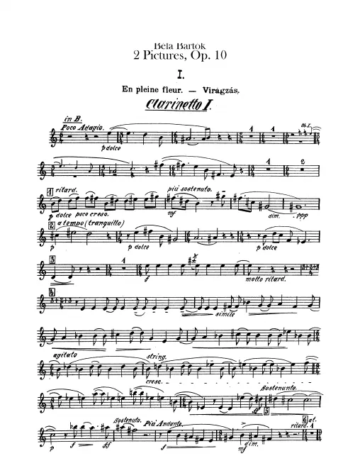 Clarinet 1, 2, 3 (B) (3rd also Bass Clarinet)