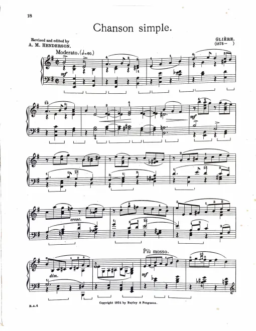 4. Chanson simple
