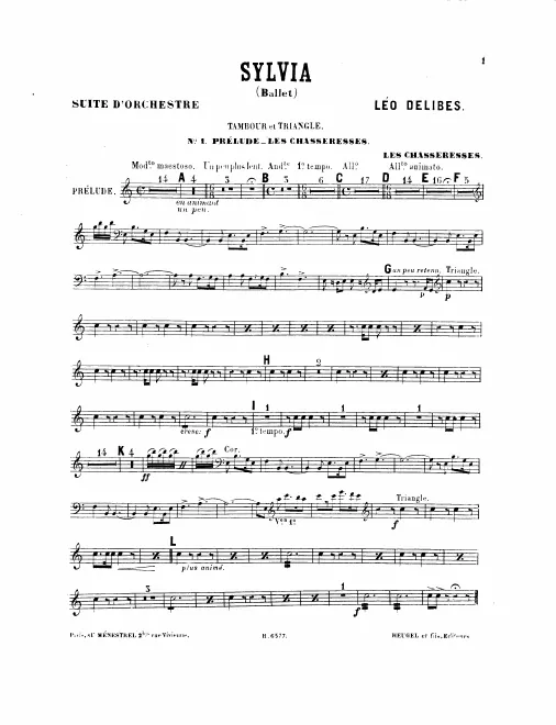 Snare Drum/Triangle, Bass Drum/Cymbals