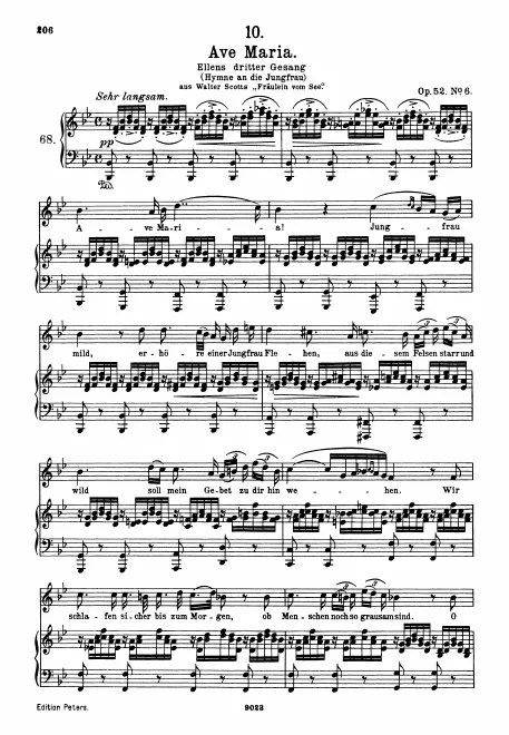 Complete Score (original/high voice, in )