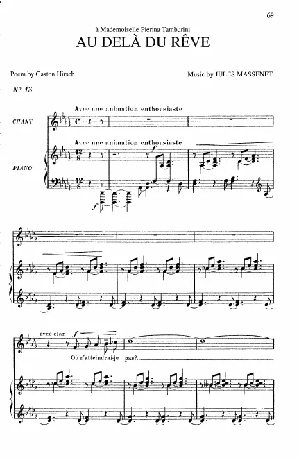 Complete Score (D Major: medium voice and piano)