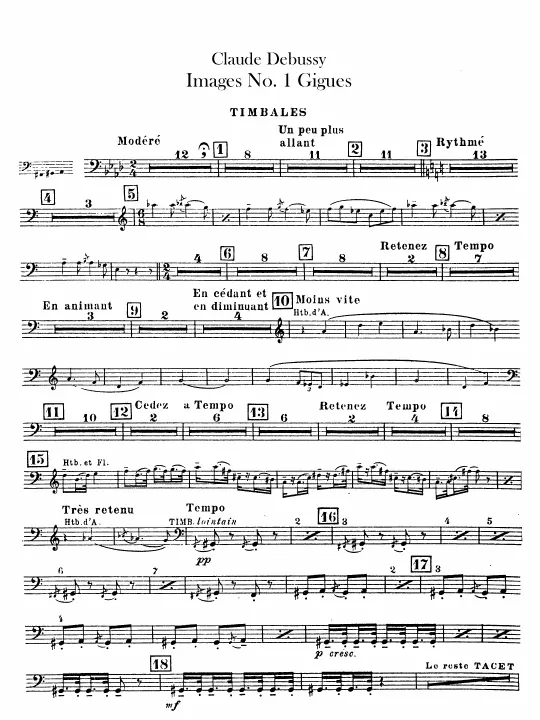 Timpani, Xylophone, Snare Drum, Cymbals