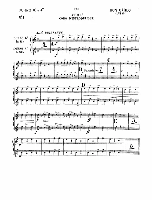 Horn 3/4 (F)