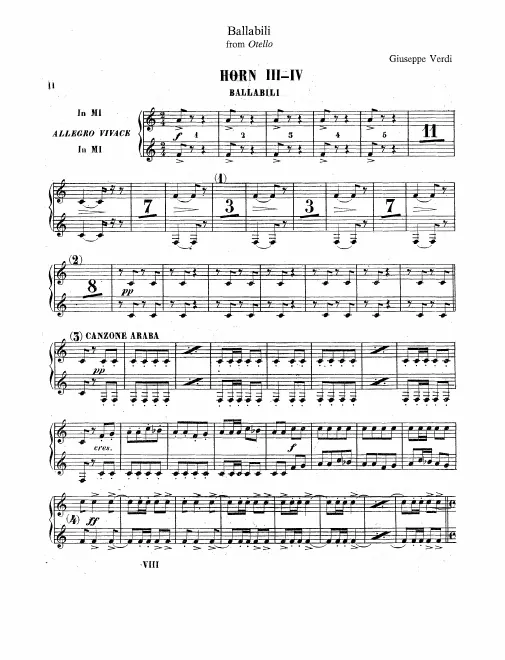 Horn 3/4 (E)