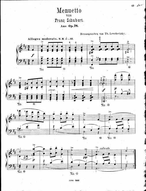 3. Menuetto. Allegro moderato — Trio