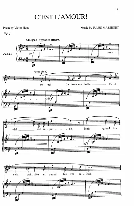 Complete Score (B Major: medium voice and piano)