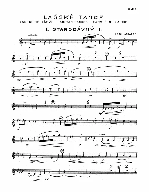 Oboe 1, 2, English Horn