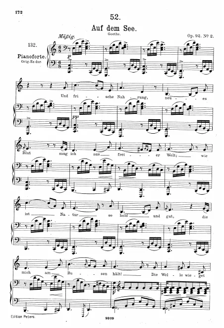 Complete Score (Medium Voice, transposed to )
