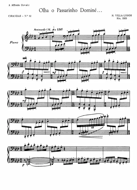 12. Olha o passarinho Dominé