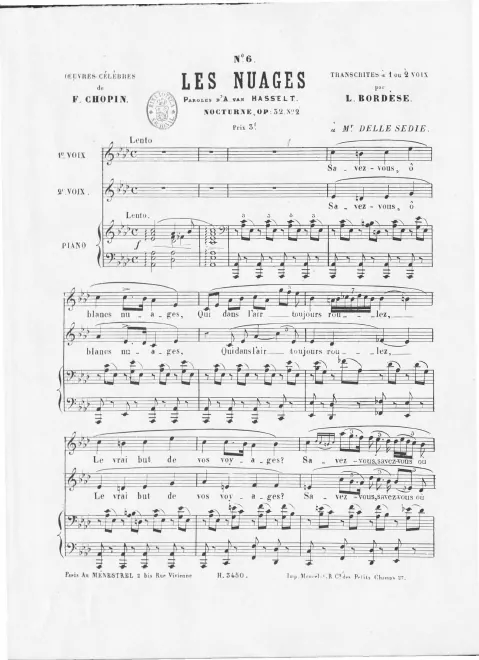 6. Les nuages (Nocturne, Op.32 No.2)