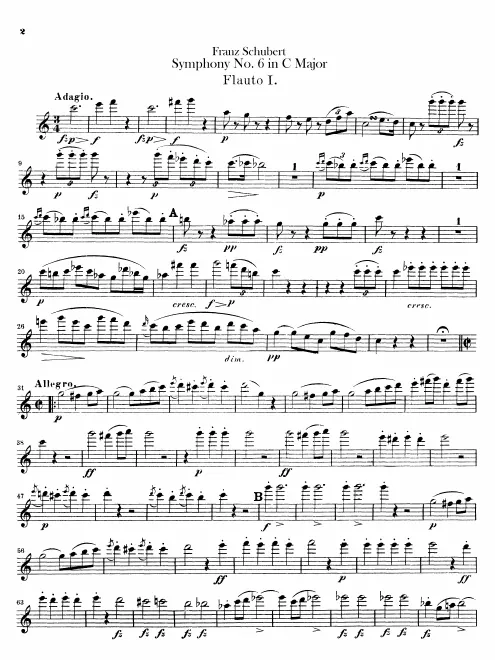 Flute 1, 2