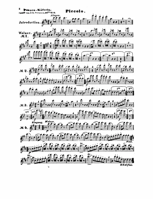 Piccolo, Flute