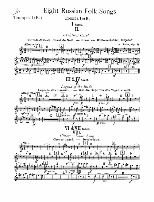 Trumpet 1, 2 (B♭)