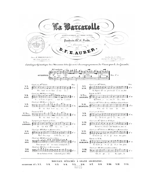 No.3, Duo: "Ô toi, dont l'œil rayonne" (B♭ major)