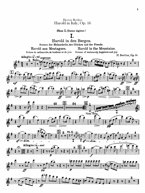 Oboe 1/English Horn