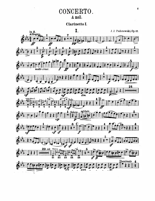 Clarinet 1, 2 (A/B♭)