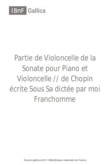 Cello Part