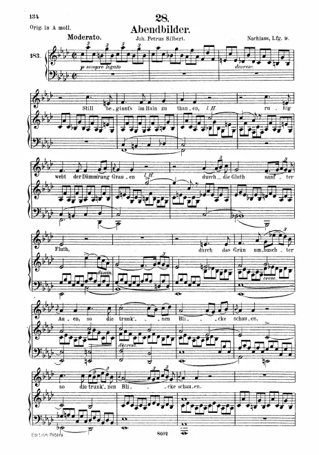 Complete Score (Medium Voice, transposed to )