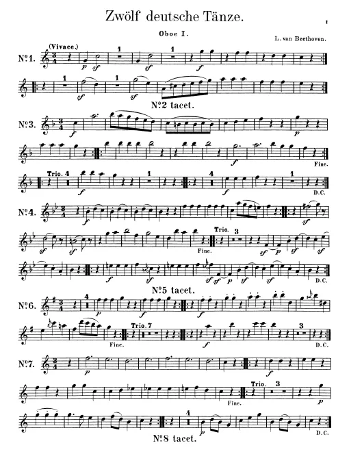 Oboe 1, 2