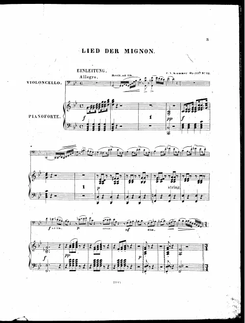 12. Lied der Mignon