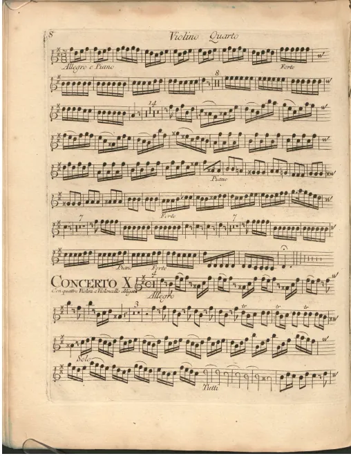 Violins IV (solo and ripieno)