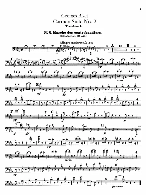 Trombone 1, 2, 3, Tuba