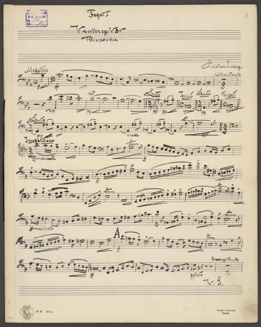 Bassoon 1, 2, Contrabassoon