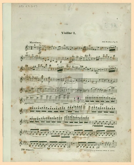 String Parts (Violins I, II, Violas, Cellos/Basses, Basses)