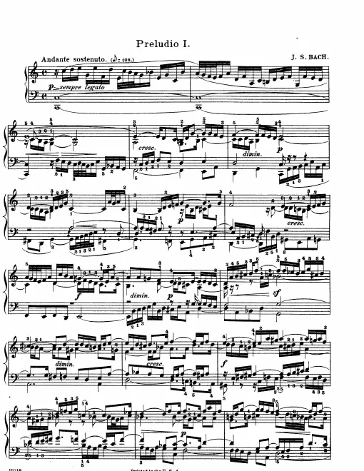 1. Præludium and Fuga in , BWV 870
