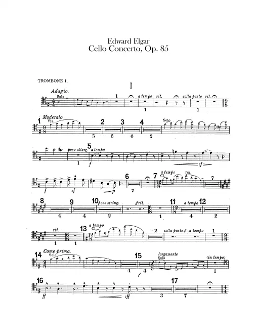 Trombone 1, 2, 3, Tuba