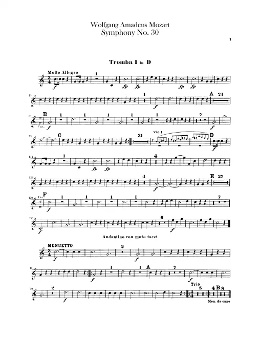 Trumpet 1, 2 (D)
