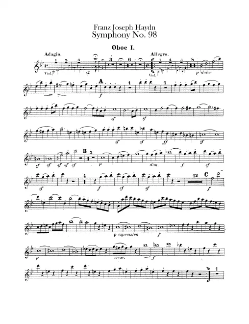 Oboe 1, 2
