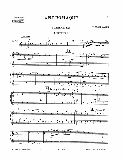 Clarinet 1/2 (A)