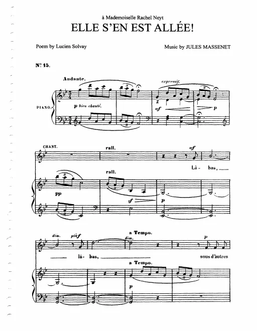 Complete Score (G minor: medium or high voice and piano)