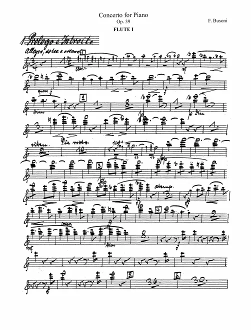 Flute 1, 2, 3/Piccolo 2, Piccolo 1