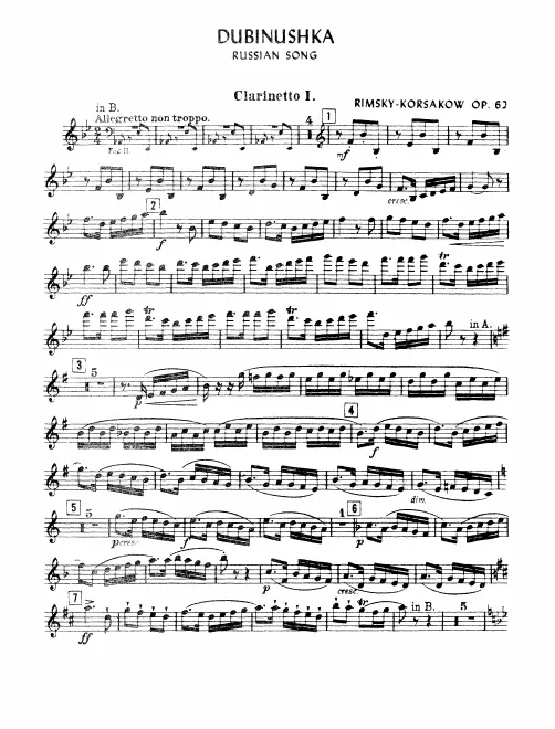 Clarinet 1, 2, 3 (A/B)