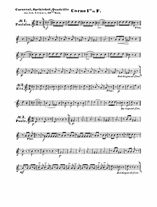 Horn 1, 2, 3, 4 (F)