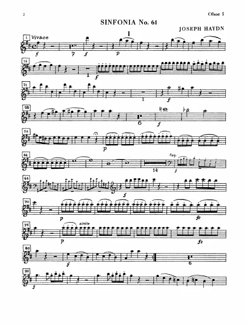Oboe 1, 2