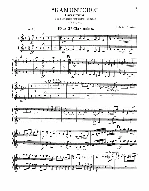 Clarinet 1/2 (B♭)