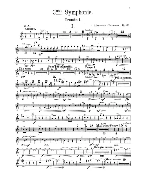 Trumpet 1, 2, 3 (A/B♭)