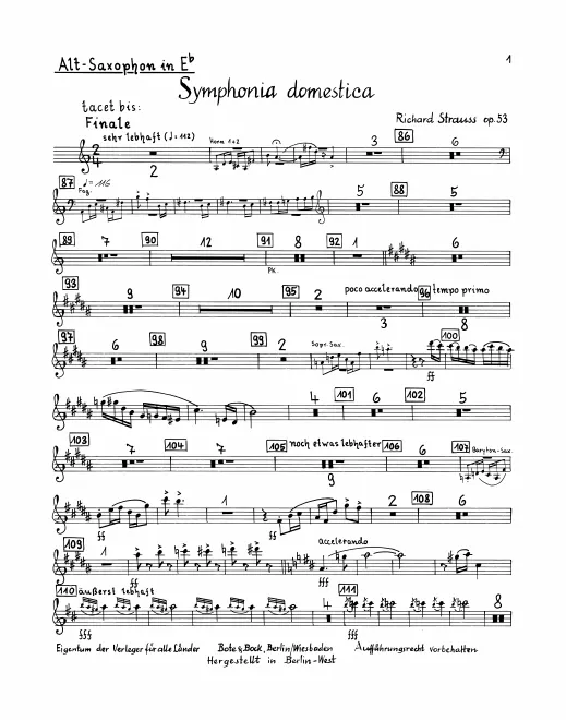 Alto Saxophone (E)